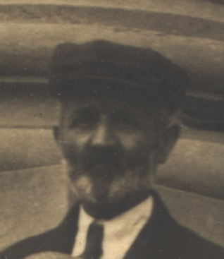 Adrianus 1868. Foto van 25-9-1929 voor het stadhuis van Dordrecht. Foto uit het familiearchief van Cornelis*1931