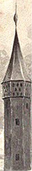 Een toren van het kasteel Weena naar een tekening van  Altmann